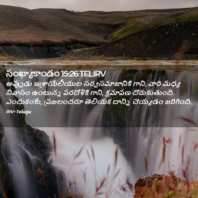 Picture 02 - సంఖ్యాకాండం 15:26 TELIRV - అప్పుడు - Bible Verse Picture