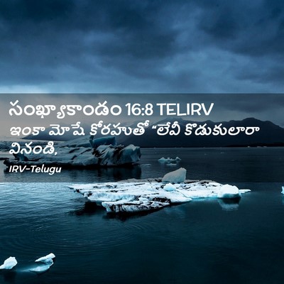 Picture 02 - సంఖ్యాకాండం 16:8 TELIRV - ఇంకా మోషే కోరహుతో - Bible Verse Picture