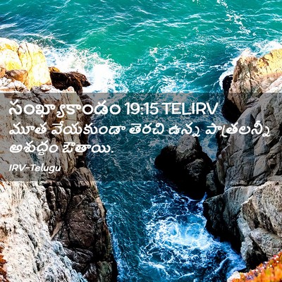 Picture 02 - సంఖ్యాకాండం 19:15 TELIRV - మూత వేయకుండా - Bible Verse Picture