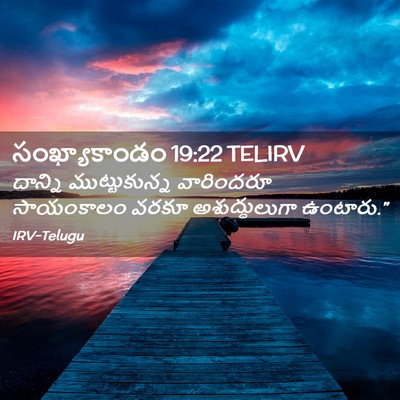 Picture 02 - సంఖ్యాకాండం 19:22 TELIRV - దాన్ని - Bible Verse Picture