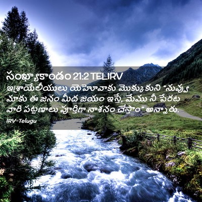 Picture 02 - సంఖ్యాకాండం 21:2 TELIRV - ఇశ్రాయేలీయులు - Bible Verse Picture