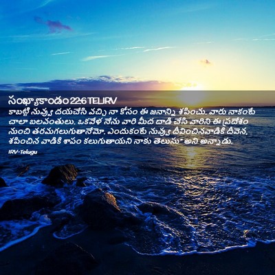 Picture 02 - సంఖ్యాకాండం 22:6 TELIRV - కాబట్టి నువ్వు - Bible Verse Picture