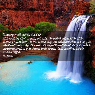 Picture 02 - సంఖ్యాకాండం 24:17 TELIRV - నేను ఆయన్ని - Bible Verse Picture