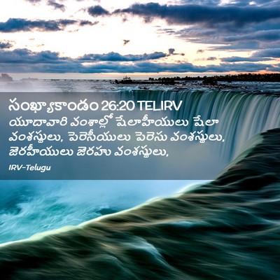 Picture 02 - సంఖ్యాకాండం 26:20 TELIRV - యూదావారి వంశాల్లో - Bible Verse Picture