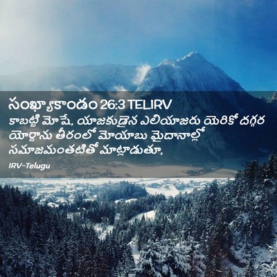 Picture 02 - సంఖ్యాకాండం 26:3 TELIRV - కాబట్టి మోషే, - Bible Verse Picture
