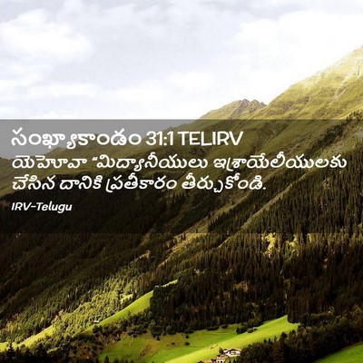 Picture 02 - సంఖ్యాకాండం 31:1 TELIRV - యెహోవా - Bible Verse Picture