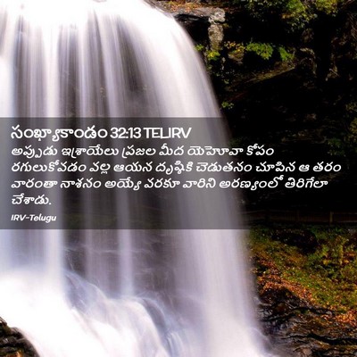 Picture 02 - సంఖ్యాకాండం 32:13 TELIRV - అప్పుడు ఇశ్రాయేలు - Bible Verse Picture