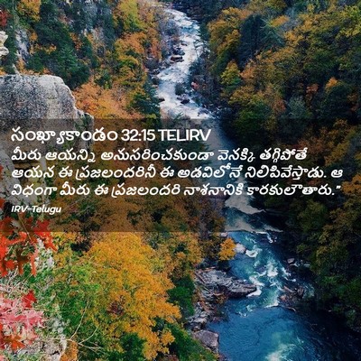 Picture 02 - సంఖ్యాకాండం 32:15 TELIRV - మీరు ఆయన్ని - Bible Verse Picture