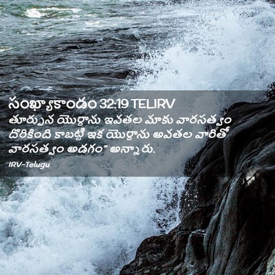 Picture 02 - సంఖ్యాకాండం 32:19 TELIRV - తూర్పున యొర్దాను - Bible Verse Picture