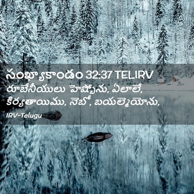Picture 02 - సంఖ్యాకాండం 32:37 TELIRV - రూబేనీయులు - Bible Verse Picture