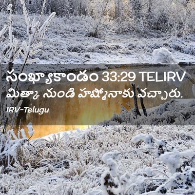 Picture 02 - సంఖ్యాకాండం 33:29 TELIRV - మిత్కా నుండి - Bible Verse Picture