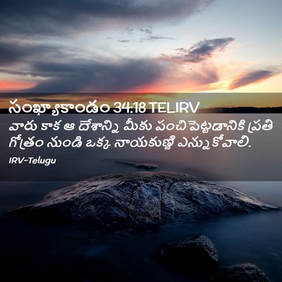 Picture 02 - సంఖ్యాకాండం 34:18 TELIRV - వారు కాక ఆ - Bible Verse Picture