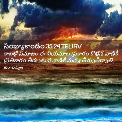 Picture 02 - సంఖ్యాకాండం 35:24 TELIRV - కాబట్టి సమాజం ఈ - Bible Verse Picture