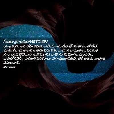Picture 02 - సంఖ్యాకాండం 4:16 TELIRV - యాజకుడు అహరోను - Bible Verse Picture