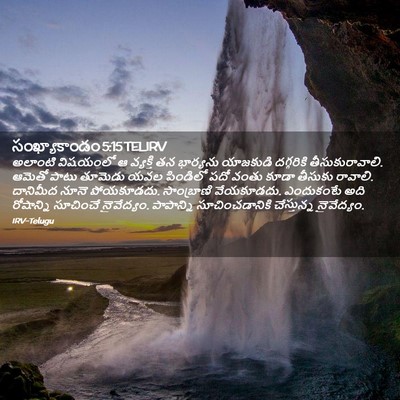 Picture 02 - సంఖ్యాకాండం 5:15 TELIRV - అలాంటి విషయంలో ఆ - Bible Verse Picture