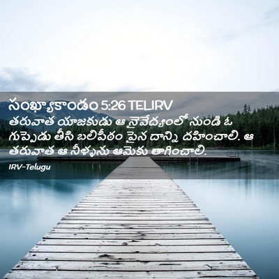 Picture 02 - సంఖ్యాకాండం 5:26 TELIRV - తరువాత యాజకుడు ఆ - Bible Verse Picture