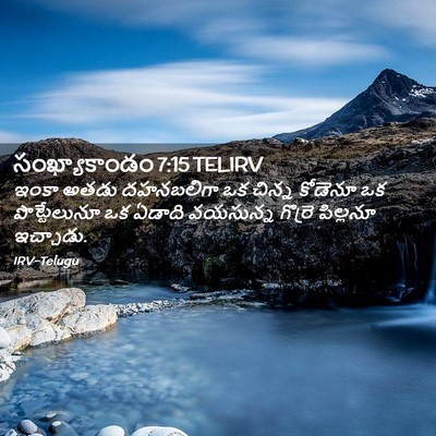 Picture 02 - సంఖ్యాకాండం 7:15 TELIRV - ఇంకా అతడు - Bible Verse Picture