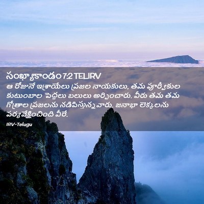 Picture 02 - సంఖ్యాకాండం 7:2 TELIRV - ఆ రోజునే - Bible Verse Picture