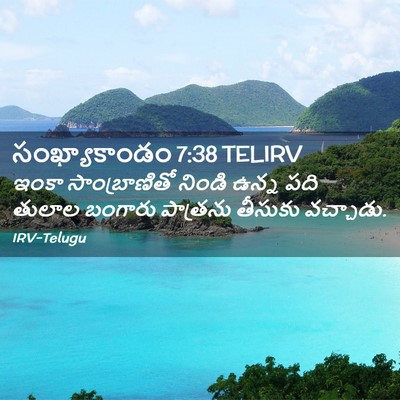 Picture 02 - సంఖ్యాకాండం 7:38 TELIRV - ఇంకా సాంబ్రాణితో - Bible Verse Picture