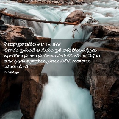 Picture 02 - సంఖ్యాకాండం 9:17 TELIRV - గుడారం పైనుండి ఆ - Bible Verse Picture