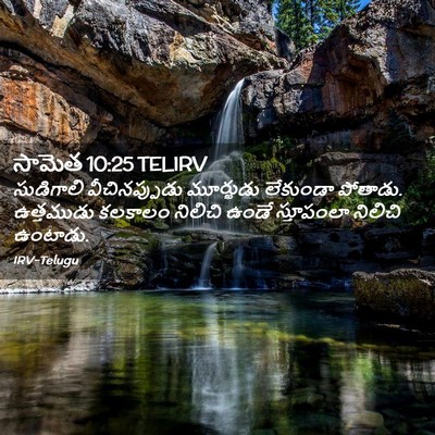 Picture 02 - సామెత 10:25 TELIRV - సుడిగాలి - Bible Verse Picture