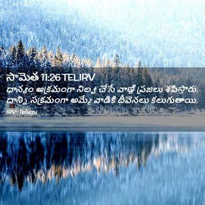 Picture 02 - సామెత 11:26 TELIRV - ధాన్యం అక్రమంగా - Bible Verse Picture