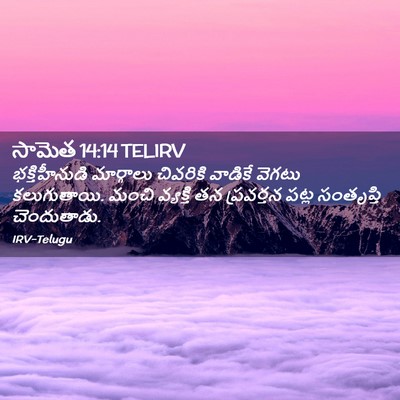 Picture 02 - సామెత 14:14 TELIRV - భక్తిహీనుడి - Bible Verse Picture