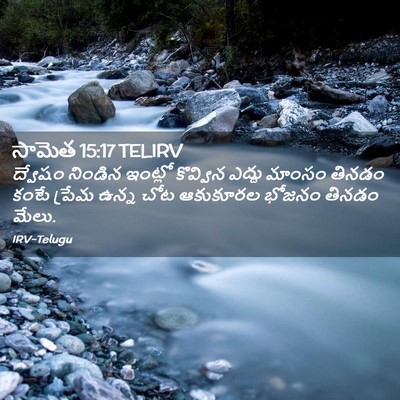 Picture 02 - సామెత 15:17 TELIRV - ద్వేషం నిండిన - Bible Verse Picture