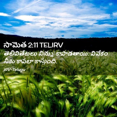 Picture 02 - సామెత 2:11 TELIRV - తెలివితేటలు - Bible Verse Picture