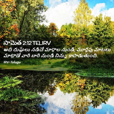 Picture 02 - సామెత 2:12 TELIRV - అది దుష్టులు - Bible Verse Picture