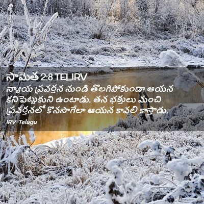 Picture 02 - సామెత 2:8 TELIRV - న్యాయ ప్రవర్తన - Bible Verse Picture