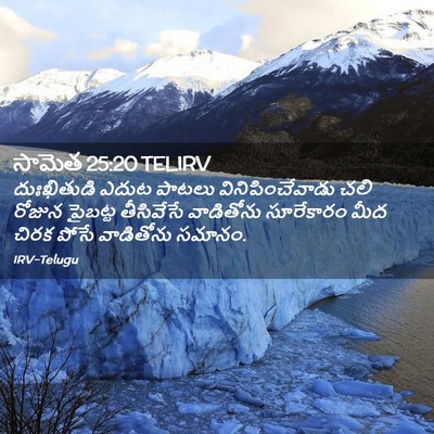 Picture 02 - సామెత 25:20 TELIRV - దుఃఖితుడి ఎదుట - Bible Verse Picture