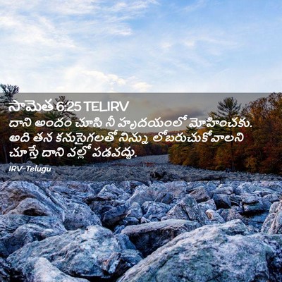 Picture 02 - సామెత 6:25 TELIRV - దాని అందం చూసి నీ - Bible Verse Picture