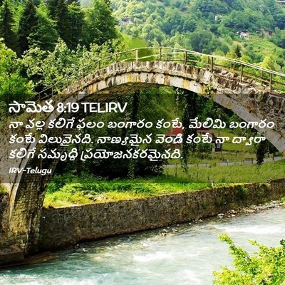 Picture 02 - సామెత 8:19 TELIRV - నా వల్ల కలిగే ఫలం - Bible Verse Picture