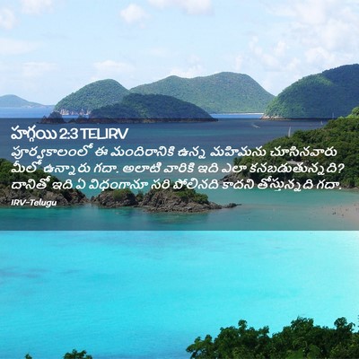 Picture 02 - హగ్గయి 2:3 TELIRV - పూర్వకాలంలో ఈ - Bible Verse Picture