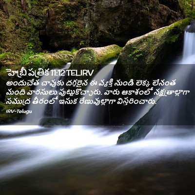 Picture 02 - హెబ్రీ పత్రిక 11:12 TELIRV - అందుచేత చావుకు - Bible Verse Picture