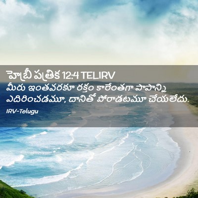 Picture 02 - హెబ్రీ పత్రిక 12:4 TELIRV - మీరు ఇంతవరకూ - Bible Verse Picture