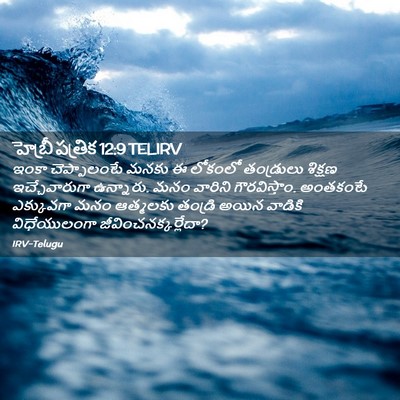 Picture 02 - హెబ్రీ పత్రిక 12:9 TELIRV - ఇంకా చెప్పాలంటే - Bible Verse Picture