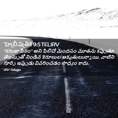 Picture 02 - హెబ్రీ పత్రిక 9:5 TELIRV - “కరుణా పీఠం” అని - Bible Verse Picture