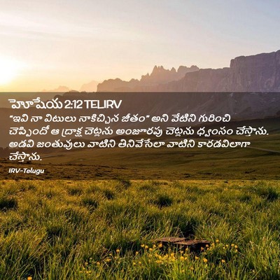 Picture 02 - హోషేయ 2:12 TELIRV - “ఇవి నా విటులు - Bible Verse Picture