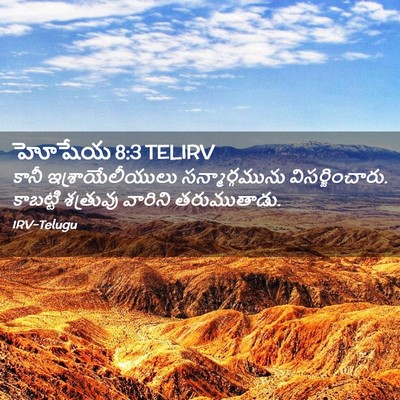 Picture 02 - హోషేయ 8:3 TELIRV - కానీ - Bible Verse Picture