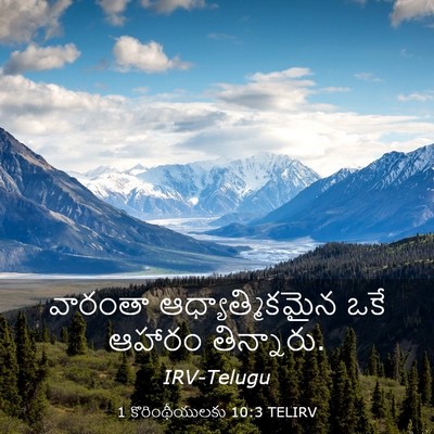 Picture 03 - 1 కొరింథీయులకు 10:3 TELIRV - వారంతా - Bible Verse Picture