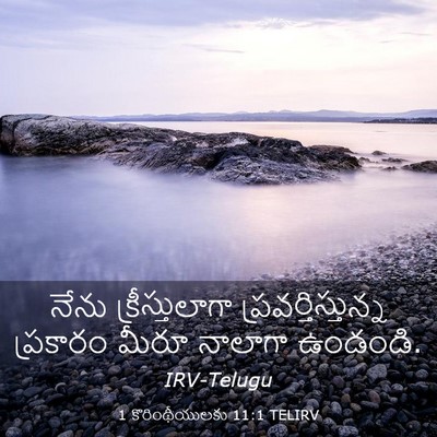 Picture 03 - 1 కొరింథీయులకు 11:1 TELIRV - నేను క్రీస్తులాగా - Bible Verse Picture