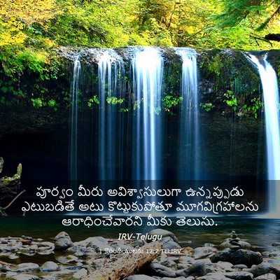 Picture 03 - 1 కొరింథీయులకు 12:2 TELIRV - పూర్వం మీరు - Bible Verse Picture