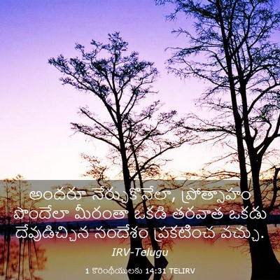Picture 03 - 1 కొరింథీయులకు 14:31 TELIRV - అందరూ - Bible Verse Picture