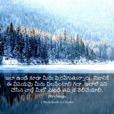 Picture 03 - 1 కొరింథీయులకు 5:2 TELIRV - ఇలా ఉండి కూడా మీరు - Bible Verse Picture