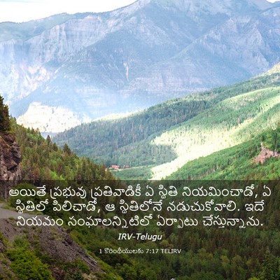 Picture 03 - 1 కొరింథీయులకు 7:17 TELIRV - అయితే ప్రభువు - Bible Verse Picture