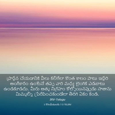 Picture 03 - 1 కొరింథీయులకు 7:5 TELIRV - ప్రార్థన - Bible Verse Picture