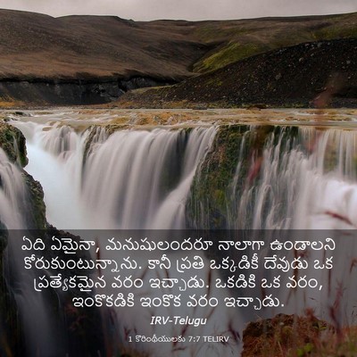 Picture 03 - 1 కొరింథీయులకు 7:7 TELIRV - ఏది ఏమైనా, - Bible Verse Picture