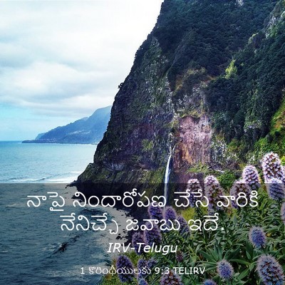 Picture 03 - 1 కొరింథీయులకు 9:3 TELIRV - నాపై నిందారోపణ - Bible Verse Picture